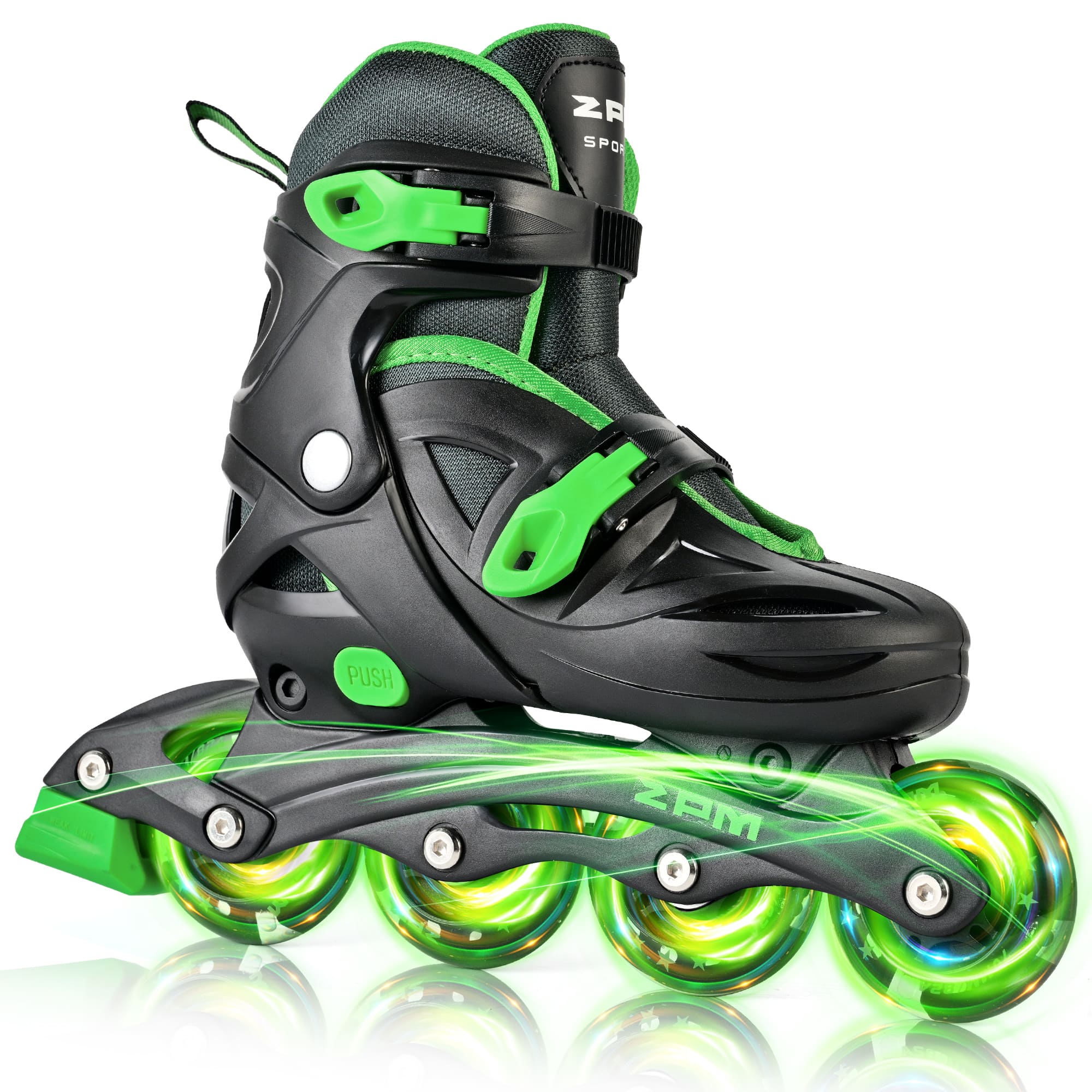SULIFEEL Kids Inline Skates with Light Up Wheels, Size Adjustable