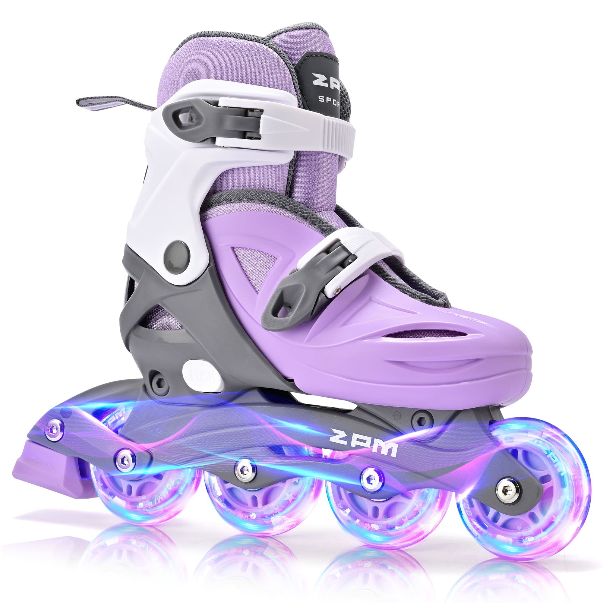 SULIFEEL Kids Inline Skates with Light Up Wheels, Size Adjustable