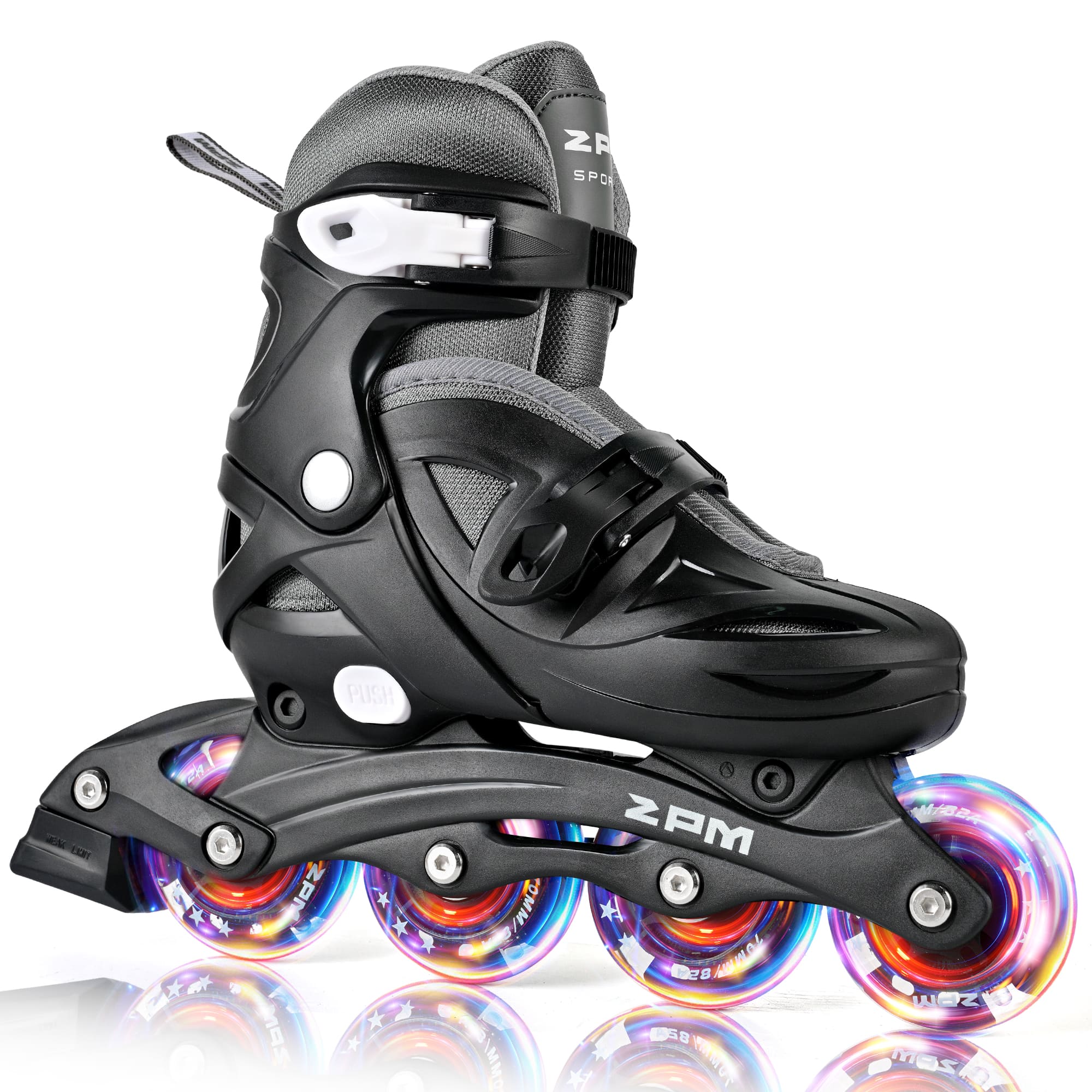 SULIFEEL Kids Inline Skates with Light Up Wheels, Size Adjustable