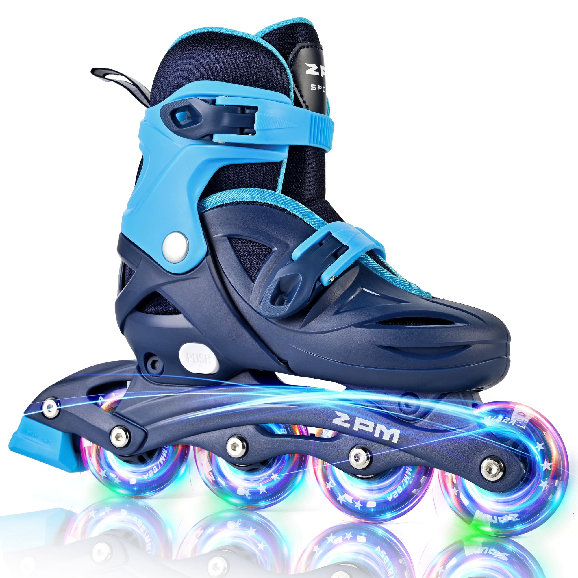 SULIFEEL Kids Inline Skates with Light Up Wheels, Size Adjustable