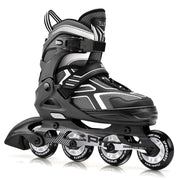 SULIFEEL Adjustable Inline Skates, Fun Beginner Roller Skates for Kids, Youth
