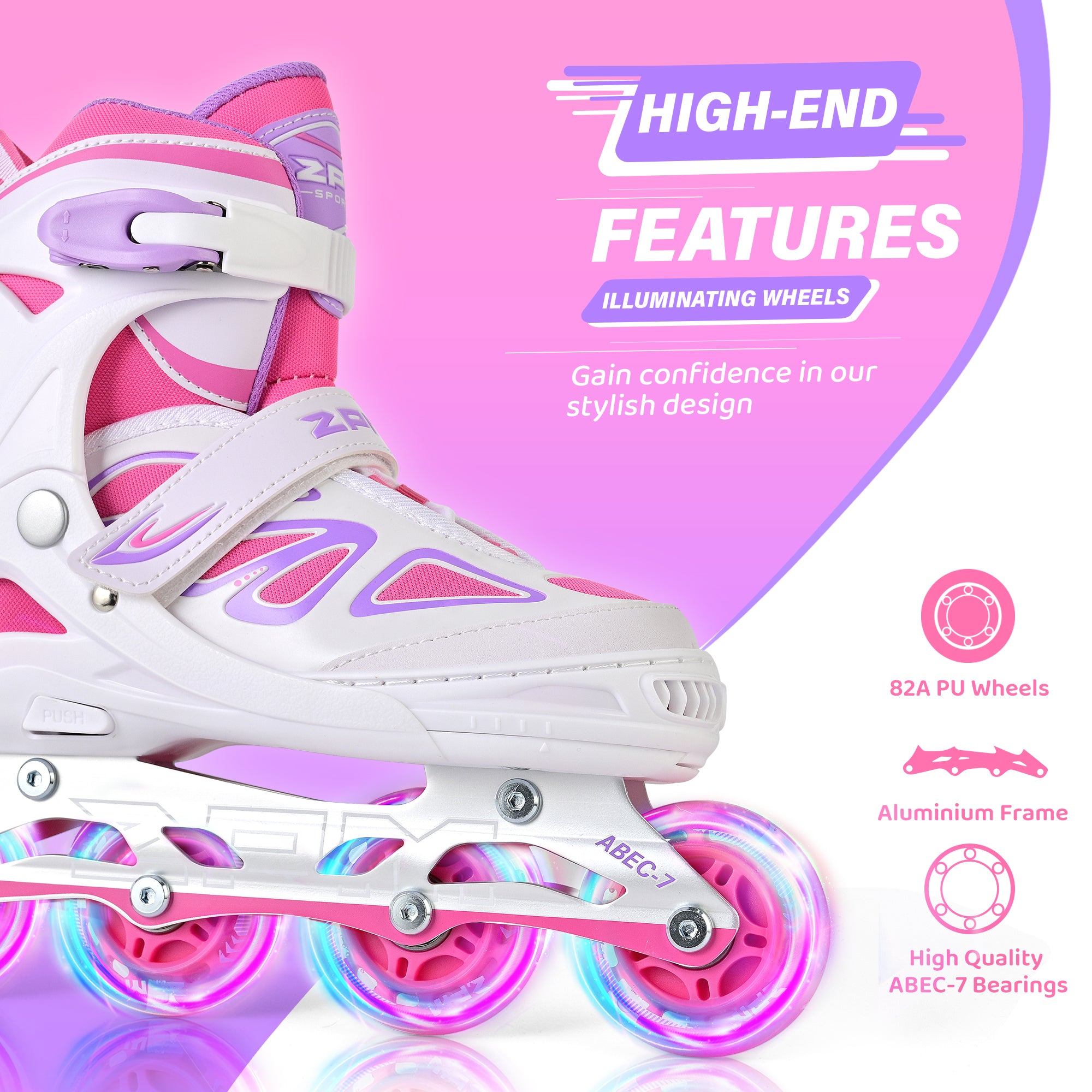 SULIFEEL Inline Skates for Kids Men Adult Women and Boys