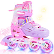 SULIFEEL Inline Skates for Kids, Adjustable Children's Roller Skates Blades