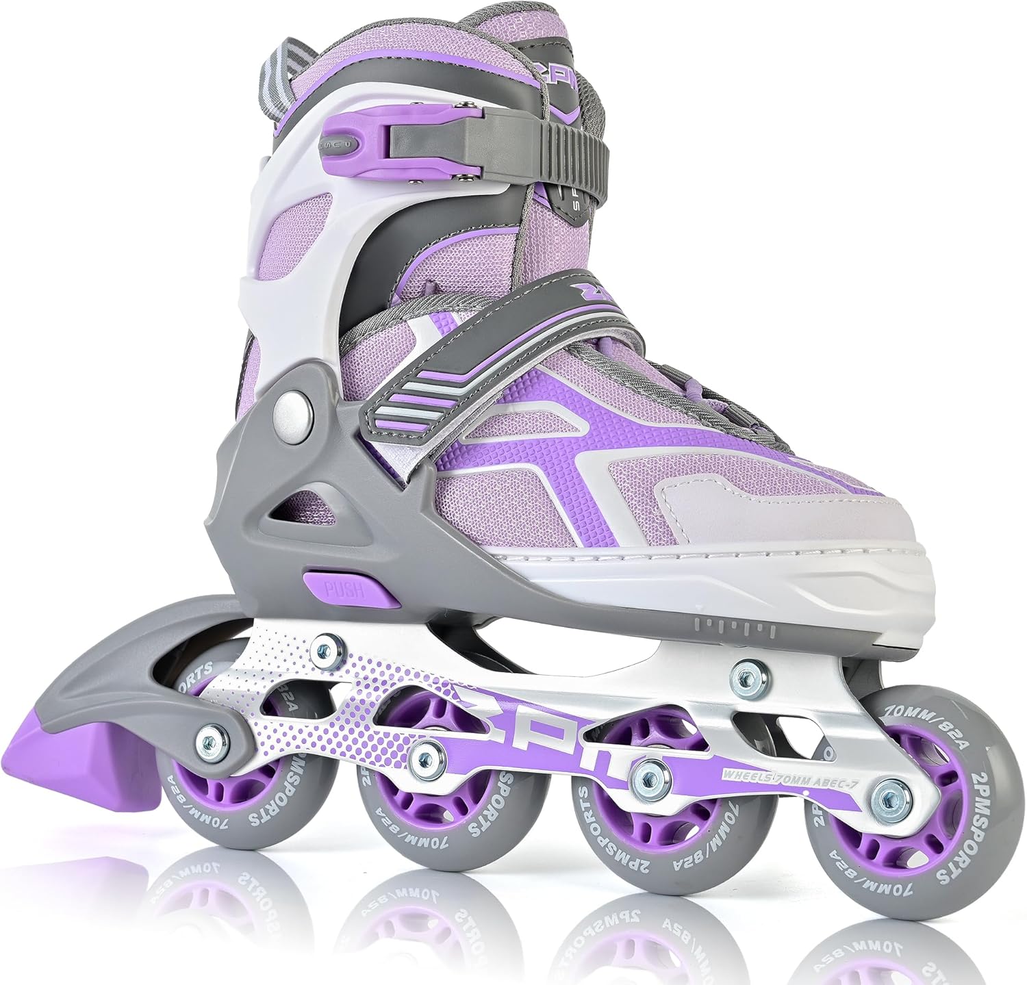SULIFEEL Adjustable Inline Skates, Fun Beginner Roller Skates for Kids, Youth