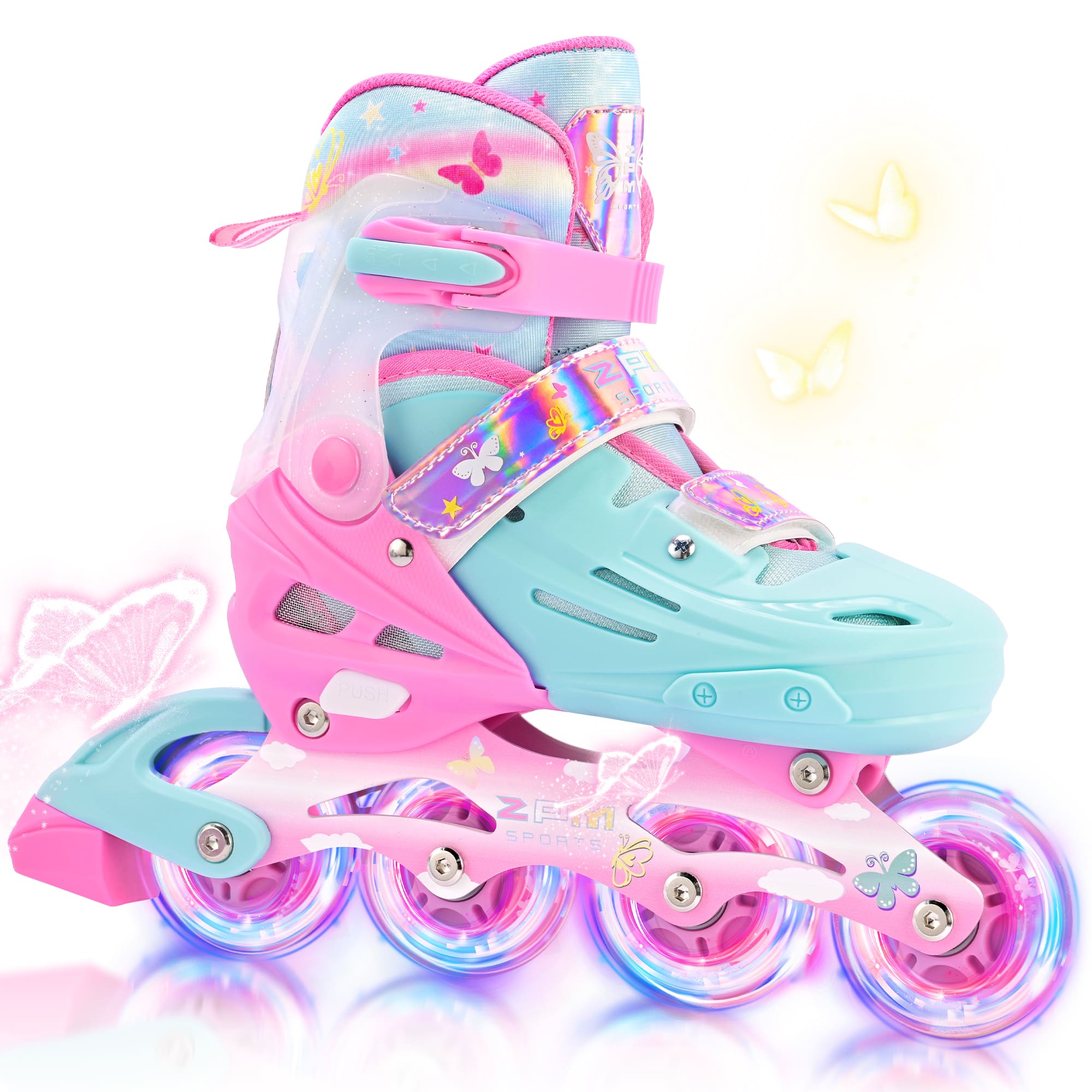SULIFEEL Inline Skates for Kids, Adjustable Children's Roller Skates Blades