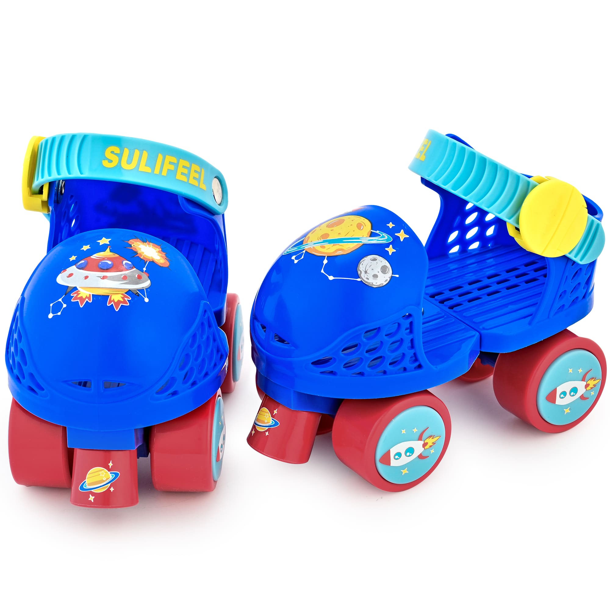 SULIFEEL Kids Adjustable Quad Roller Skates for Girls and Boys Age 2-5 Years Old